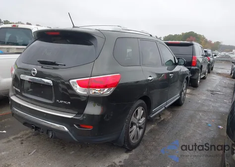 2016 Nissan Pathfinder Platinum z USA, uszkodzony, nr VIN 5N1AR2MN1GC623031